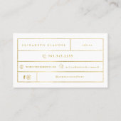 Luxus errötet eleganter Bogen der Visitenkarte (Rückseite)