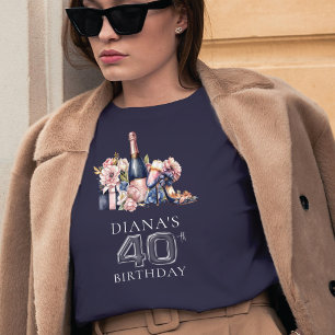 Luxus Erwachsene Geburtstag 40. Personalisiert T-Shirt