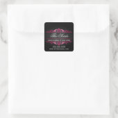 Luxus-Eventplaner Quadratischer Aufkleber (Tasche)