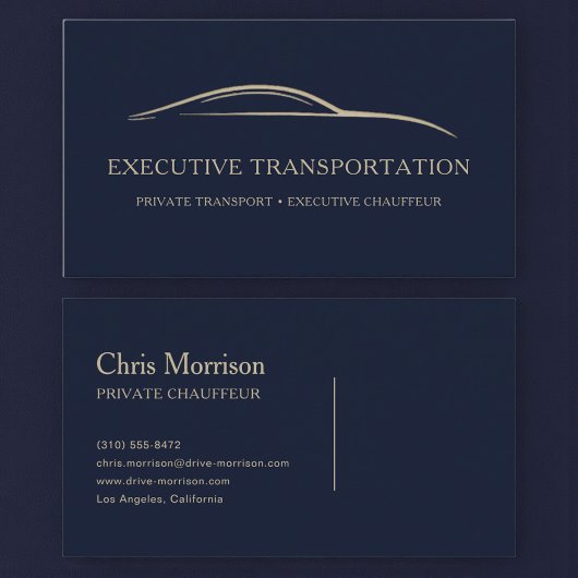 Luxus-Executive-Transport Modern Visitenkarte