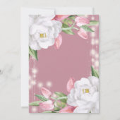 Luxus Fabulous Floral 30. Geburtstag Party Einladung (Rückseite)