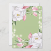 Luxus Fabulous Floral 30. Geburtstag Party Einladung (Rückseite)