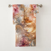 Luxus-Fantasieblüten Badhandtuch Set (Insitu)