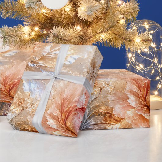 Luxus-Fantasieblüten Geschenkpapier (Feiertage)