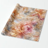 Luxus-Fantasieblüten Geschenkpapier (Ungerollt)