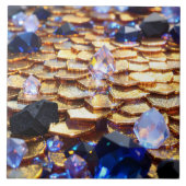 Luxus Fantasy Gemstone Abstrakt Fliese (Vorderseite)