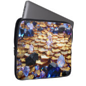 Luxus Fantasy Gemstone Abstrakt Laptopschutzhülle (Vorne Rechts)