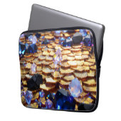 Luxus Fantasy Gemstone Abstrakt Laptopschutzhülle (Vorderseite Links)