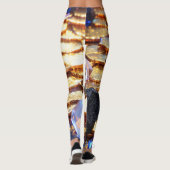 Luxus Fantasy Gemstone Abstrakt Leggings (Rückseite)