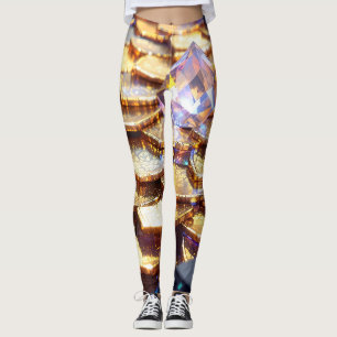 Luxus Fantasy Gemstone Abstrakt Leggings