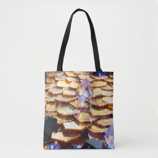 Luxus Fantasy Gemstone Abstrakt Tasche (Vorderseite)