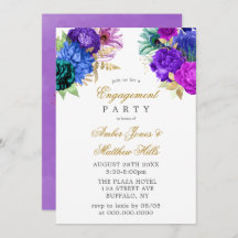 Luxus Fiesta Peacock Glitzer Engagement Party