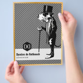 Luxus Fleyer mit Goldrand für Hundeschulen Flyer (Hand)