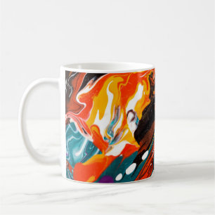Luxus Fliud Art Abstrakt Trendy farbenfrohe Backgr Kaffeetasse