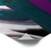 Luxus Fliud Art Abstrakt Trendy farbenfrohe Backgr Poster (Ecke)