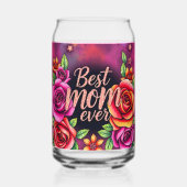 Luxus Floral Moderne Geschenksammlung Dosenglas (Rückseite)