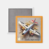 "Luxus-Flugerlebnis" Magnet (Vorderseite/Rückseite)