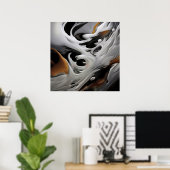 Luxus-Fluid-Kunst Poster (Heimbüro)