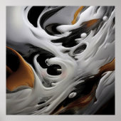 Luxus-Fluid-Kunst Poster (Vorne)