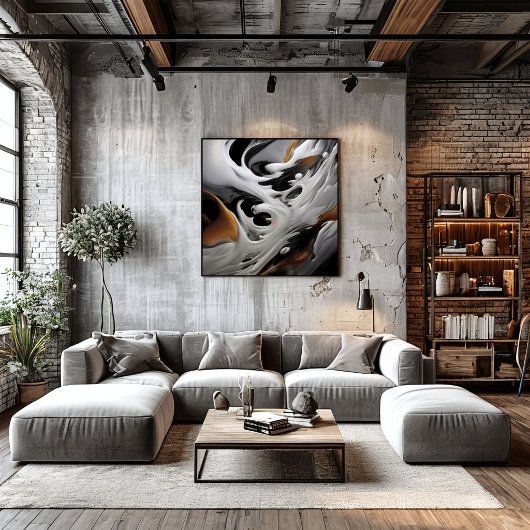 Luxus-Fluid-Kunst Poster