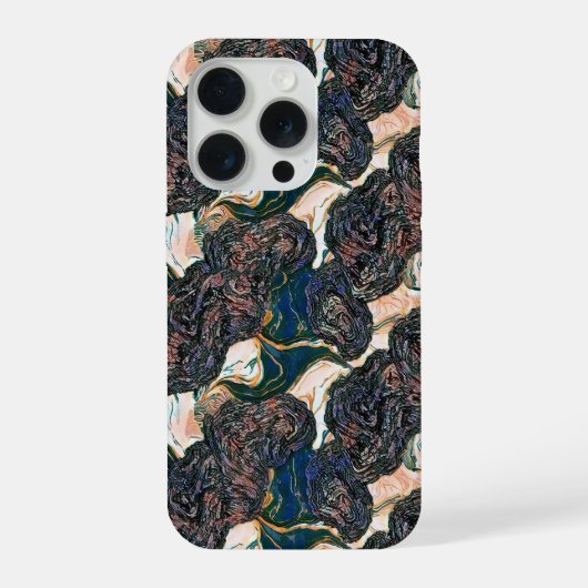 Luxus-Fluid-Marmor-Muster-Design 2 iPhone Hülle (Rückseite)