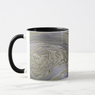 Luxus Flüssiggoldader Weißer Marmor Abstract Kaffe Tasse