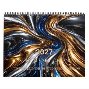 Luxus Flüssigmetall 3D 2027 Kalender