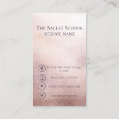 Luxus Foto Ballet School Visitenkarte (Rückseite)