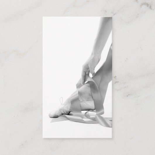 Luxus Foto Ballet School Visitenkarte (Vorderseite)