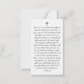 Luxus-Foto-Gedenkkarte Mitteilungskarte (Rückseite)