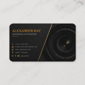 Luxus-Fotograf-Geschäftskarten-Design Visitenkarte (Vorderseite)