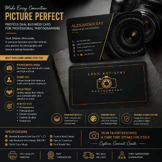 Luxus-Fotograf-Geschäftskarten-Design Visitenkarte