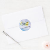 Luxus-Fotograf-Logo-Aufkleber Runder Aufkleber (Umschlag)