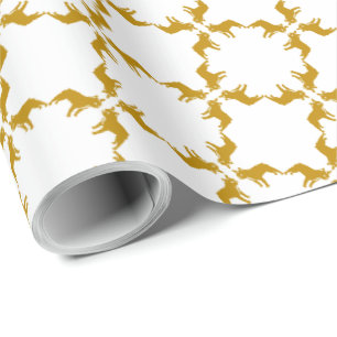 Luxus-Französische-Bulldogge-Grafikmuster Geschenkpapier