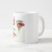 Luxus Frauen farbenfrohe Gesicht Spezialität Tasse (Vorderseite Rechts)