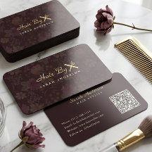 Luxus-Friseur Goldfolie Florales Design