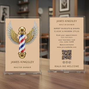 Luxus-Friseur-Pol-Haarstyling professioneller Fris Flyer