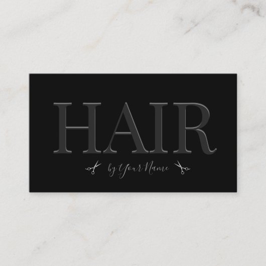 Luxus-Friseur Visitenkarte (Vorderseite)