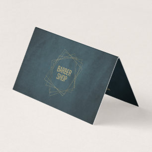 Luxus-Friseursalon elegant gold navy Dienstleistun Visitenkarten