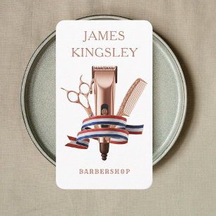 Luxus-Friseurstudio Professioneller Herrenfriseurs Visitenkarte