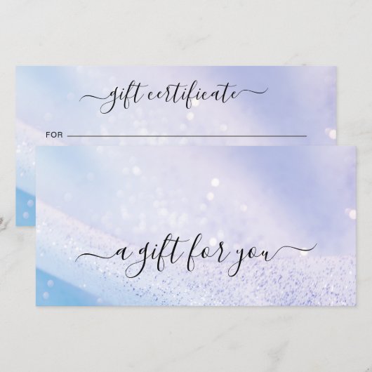 Luxus-Frisörsalon-Geschenkgutschein (Vorne/Hinten)