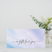 Luxus-Frisörsalon-Geschenkgutschein (Stehend Vorderseite)