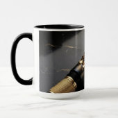 Luxus-Füllfederhalter-Kunst-Kaffeetasse Tasse (Links)