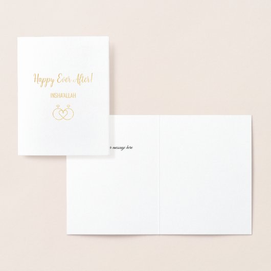 Luxus für immer nach islamischem Hochzeitsgeschenk Folienkarte (Anzeige)