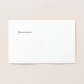 Luxus für immer nach islamischem Hochzeitsgeschenk Folienkarte (Innenseite)