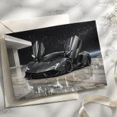 Luxus Futuristischer Hypercar Kunst Karte