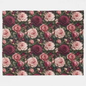 Luxus-Gartenrosen-Blumenkunst Fleecedecke (Vorderseite (Horizontal))