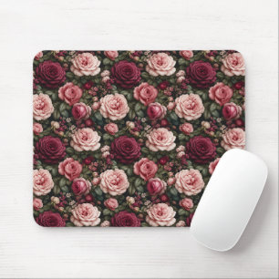 Luxus-Gartenrosen-Blumenkunst Mousepad
