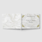 Luxus-Gästebuch aus Marmor und Gold Gästebuch (Voll)