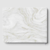 Luxus-Gästebuch aus Marmor und Gold Gästebuch (Rückseite)